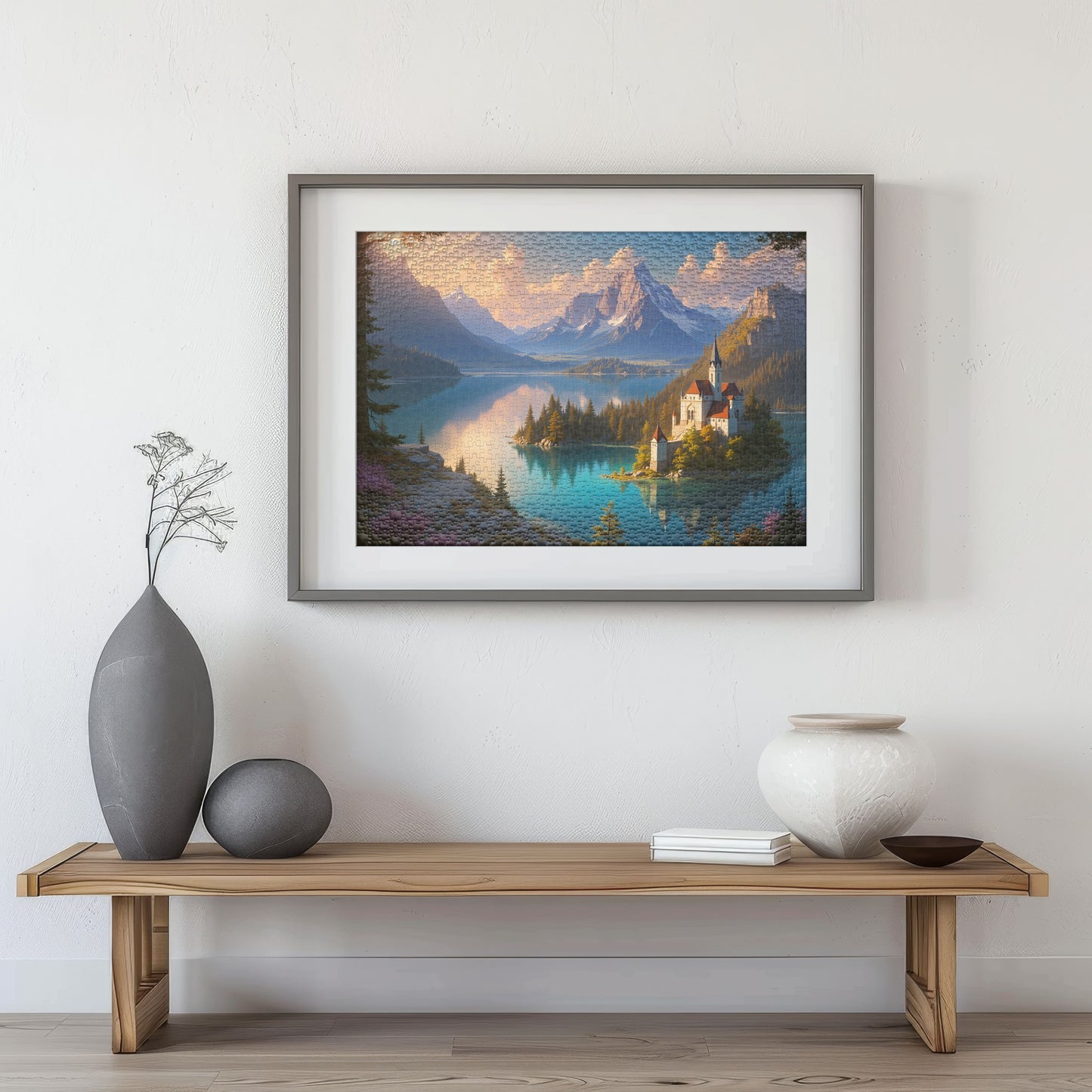 Puzzle 1000 Lake Bled Frame