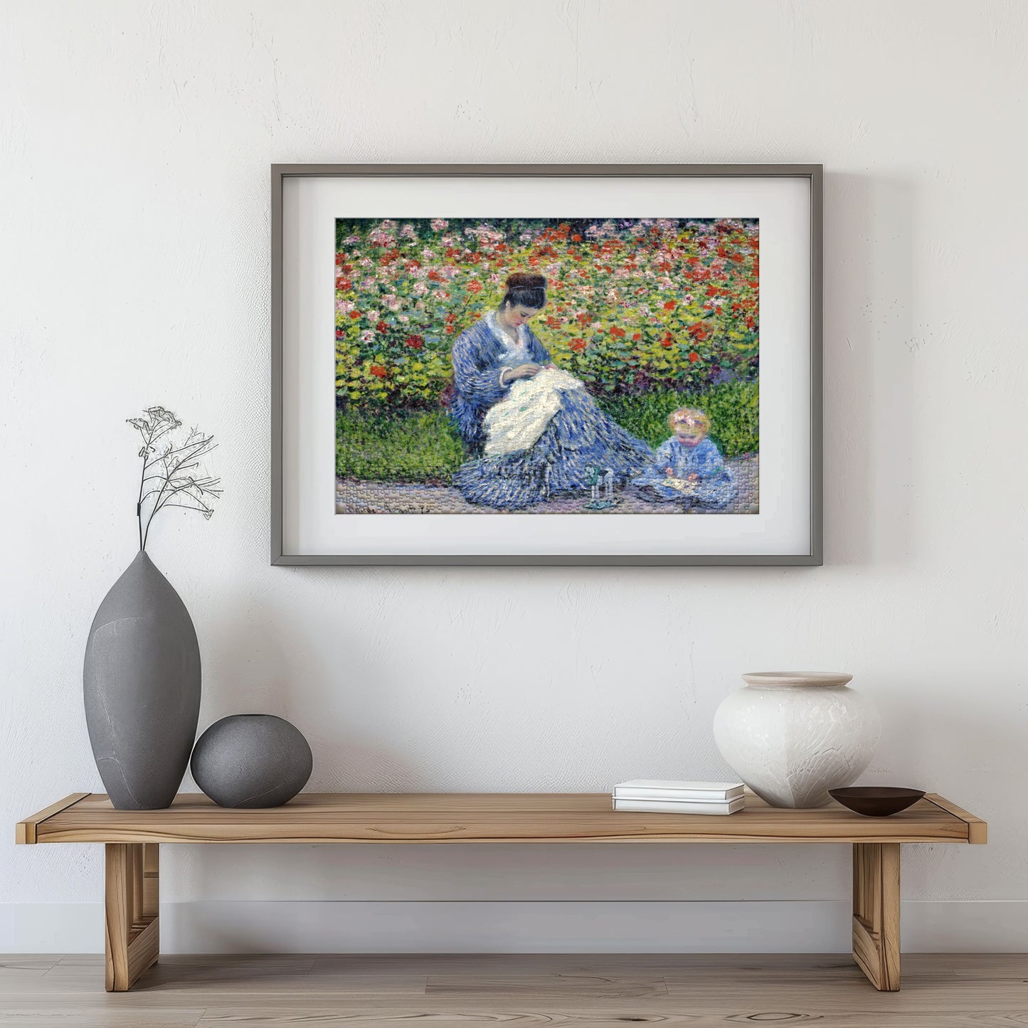 Puzzle 1000 Camille Monet and a Child Frame