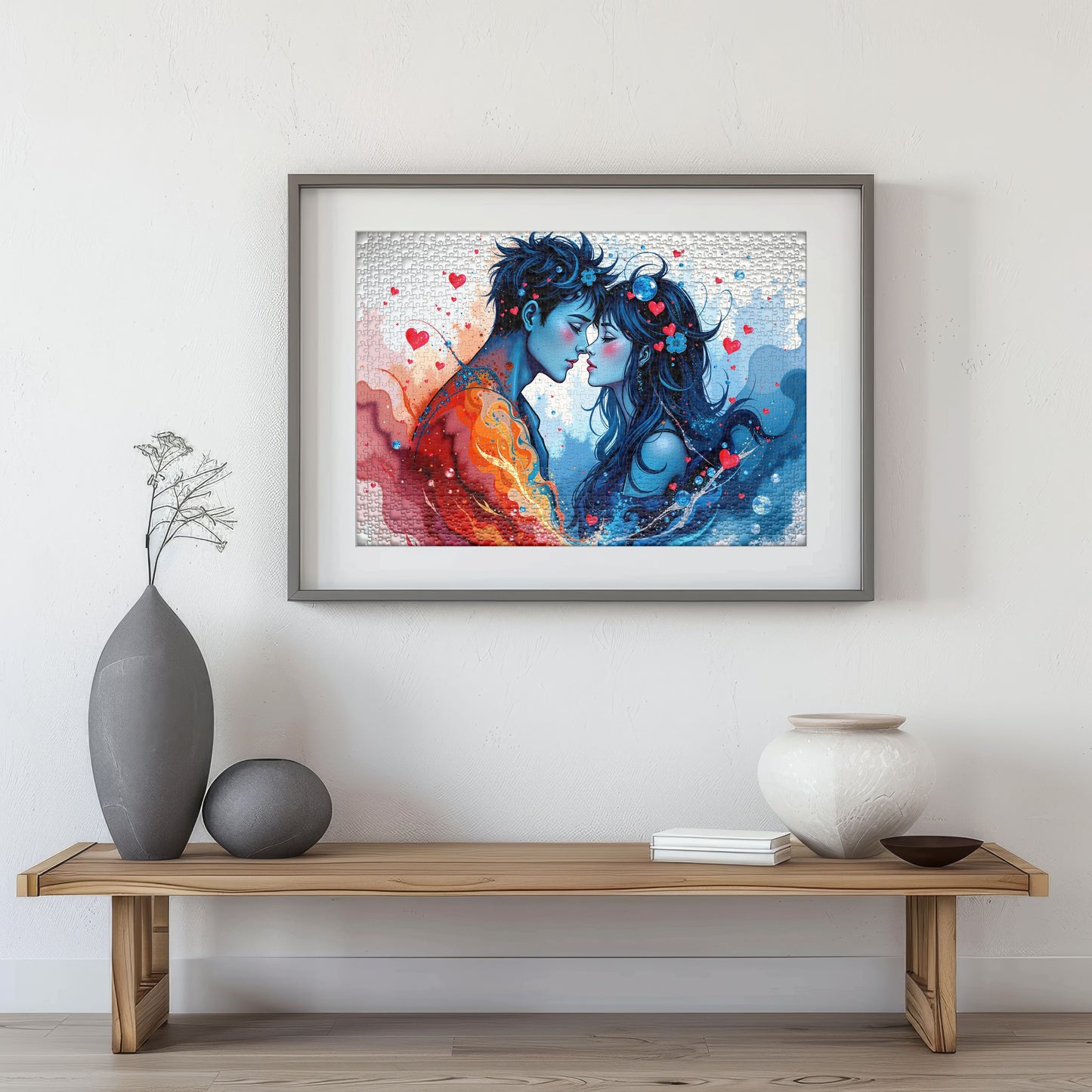 Puzzle 1000 Elemental Love Frame