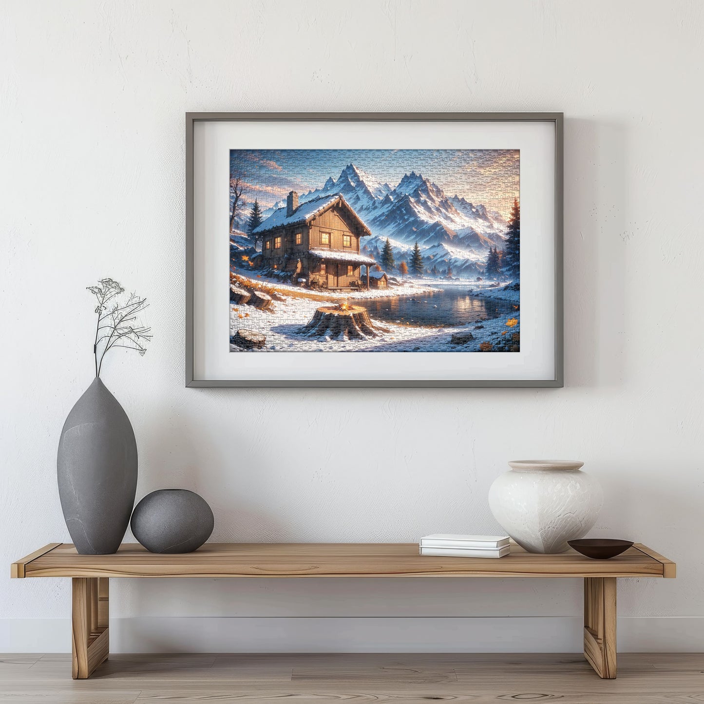 Puzzle 1000 Frosted Haven Frame