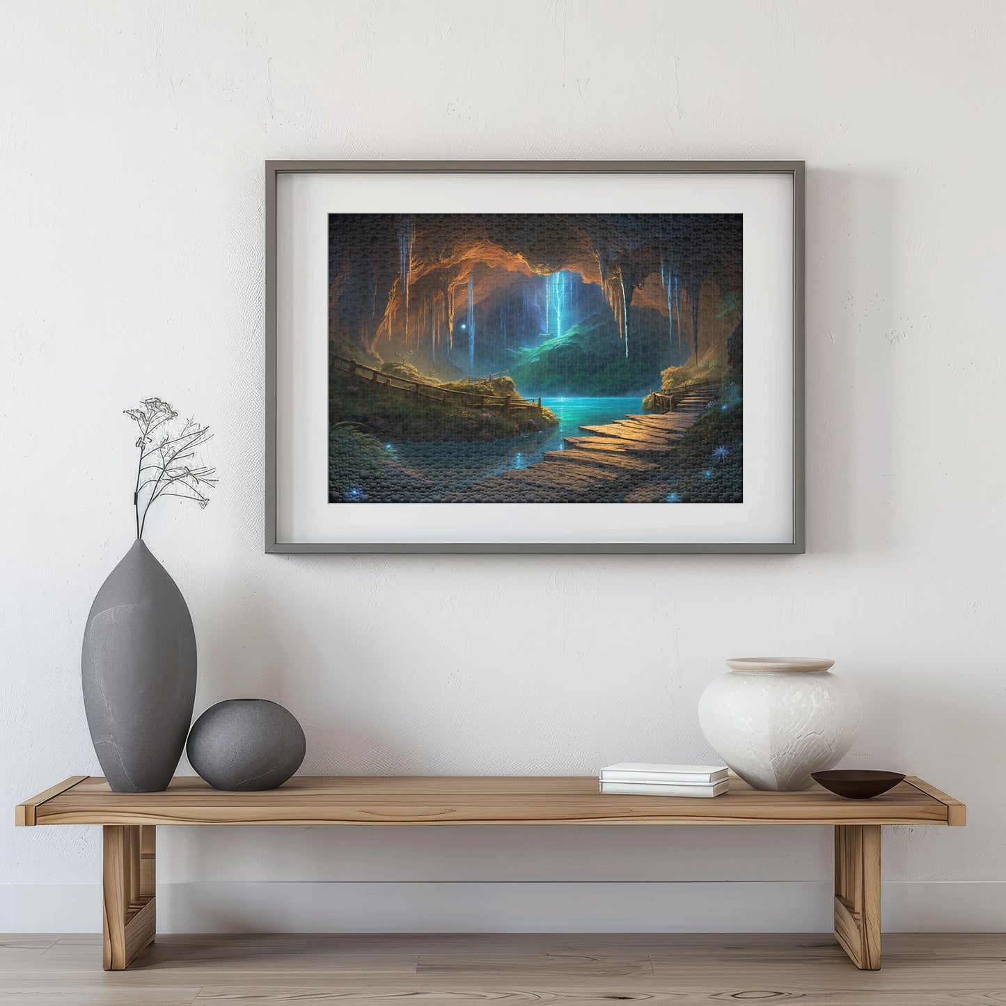 Puzzle 1000 Te Anau Glowworm Caves Frame