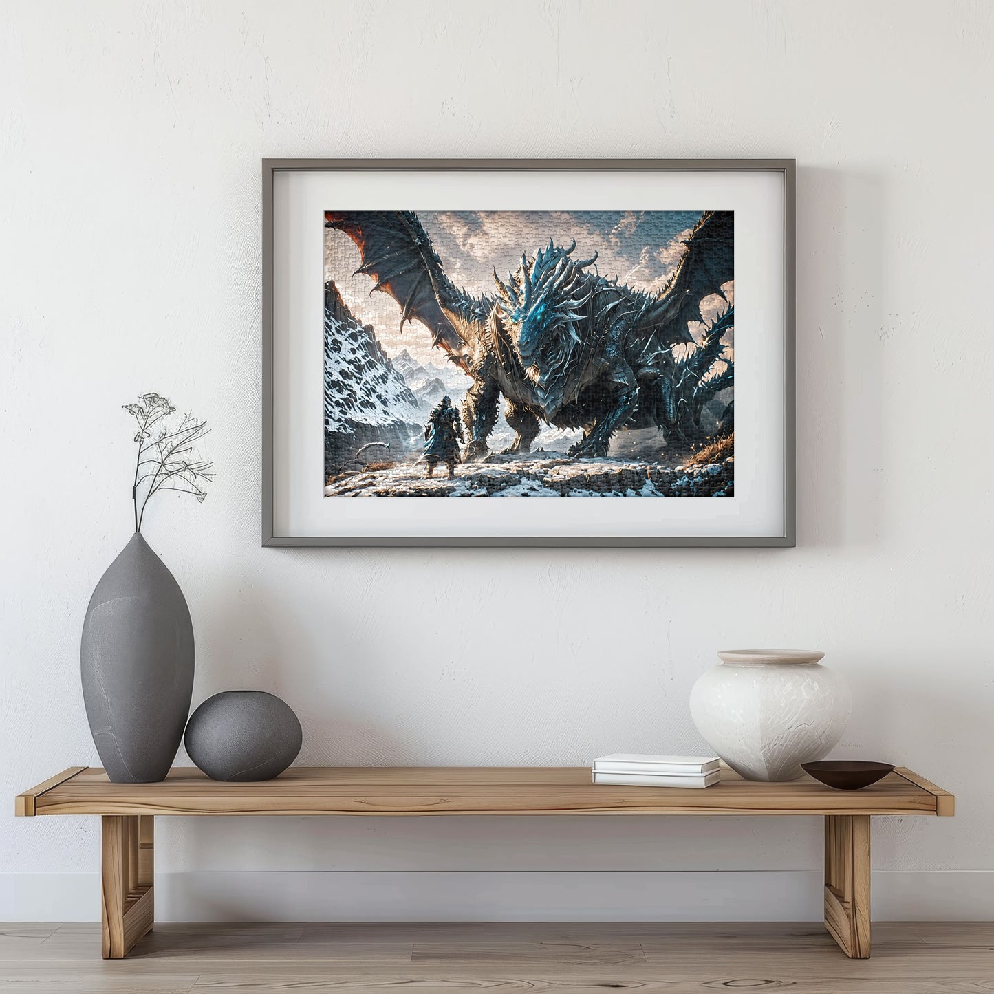 Puzzle 1000 The Ice Dragon Frame