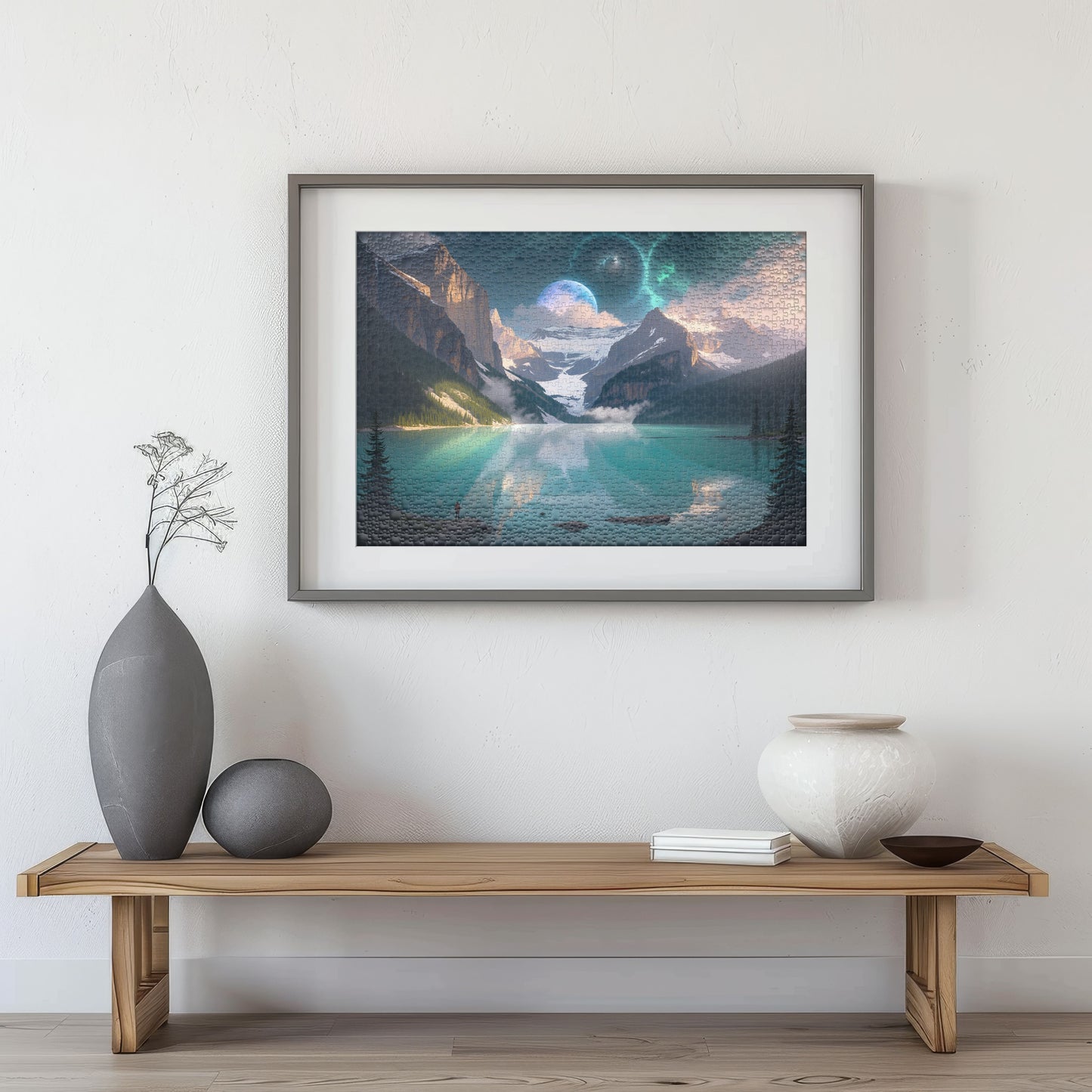Puzzle 1000 Lake Louise Frame