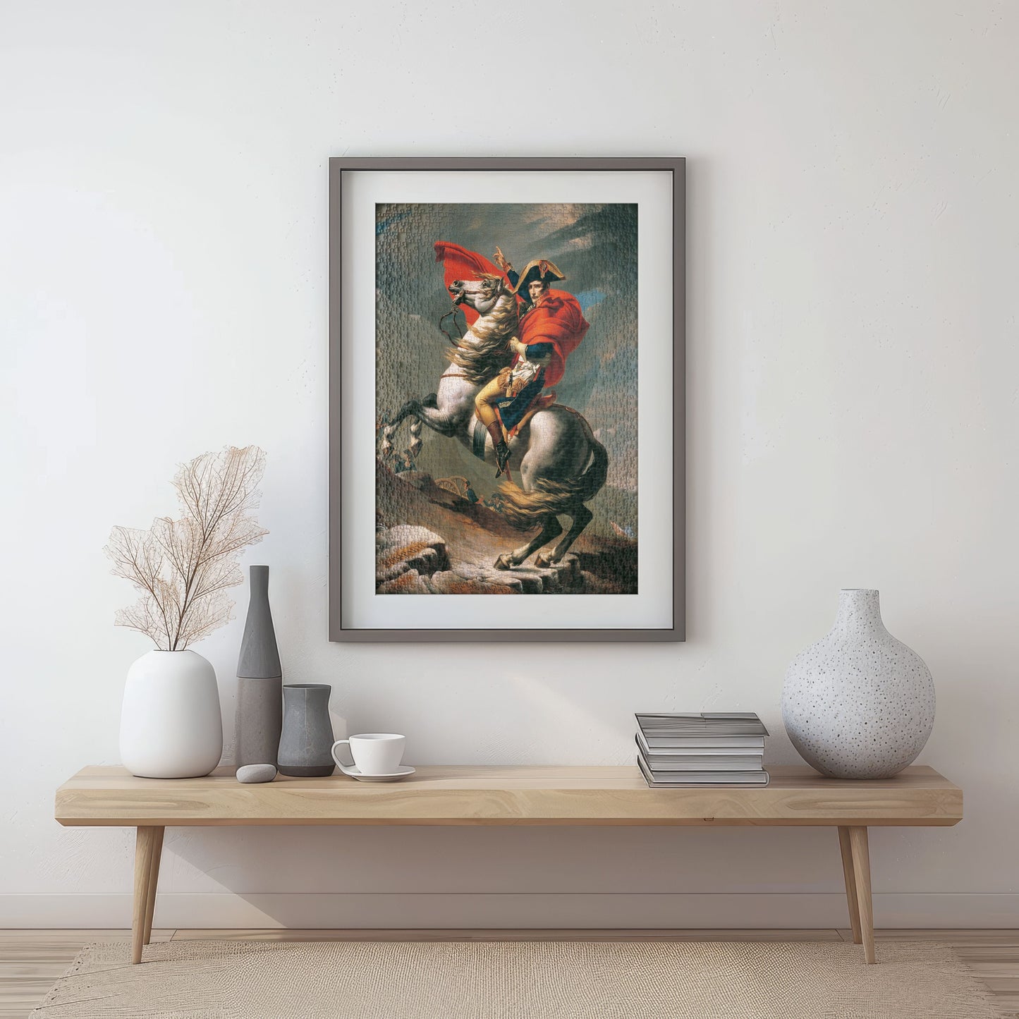 Puzzle 1000 Napoleon crossing the Alps Frame
