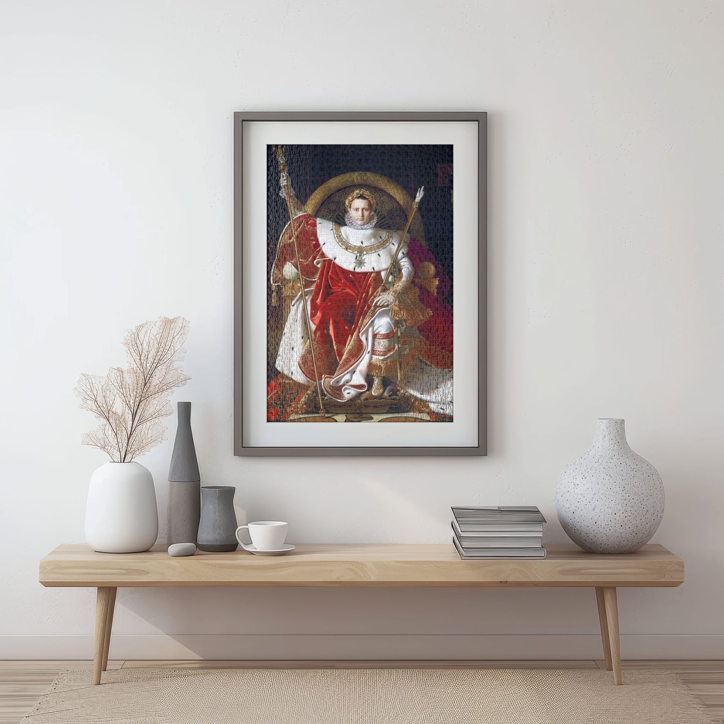 Puzzle 1000 Napoleon sitting on the Throne Frame