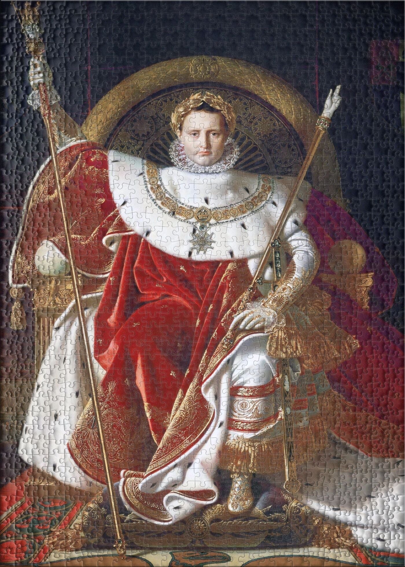 Puzzle 1000 Napoleon sitting on the Throne