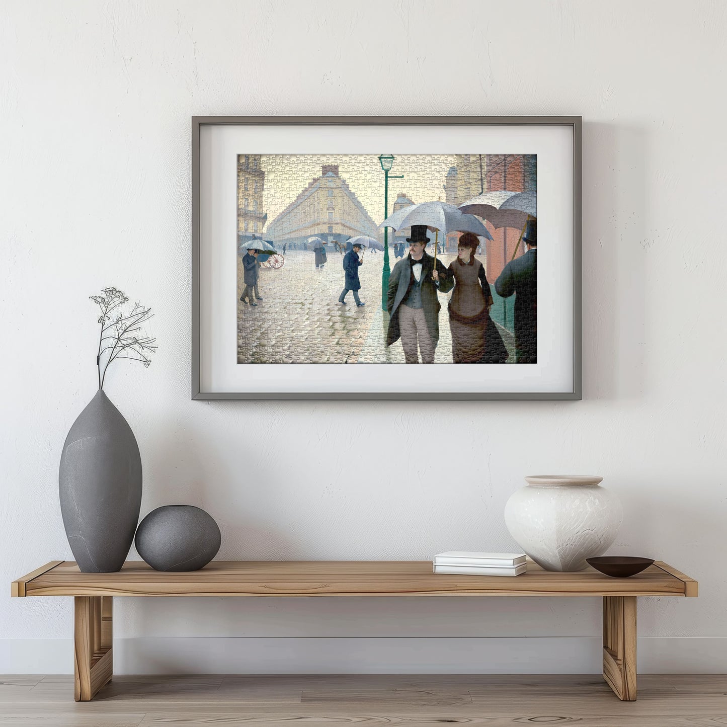 Puzzle 1000 Rue de Paris un jour de pluie Frame