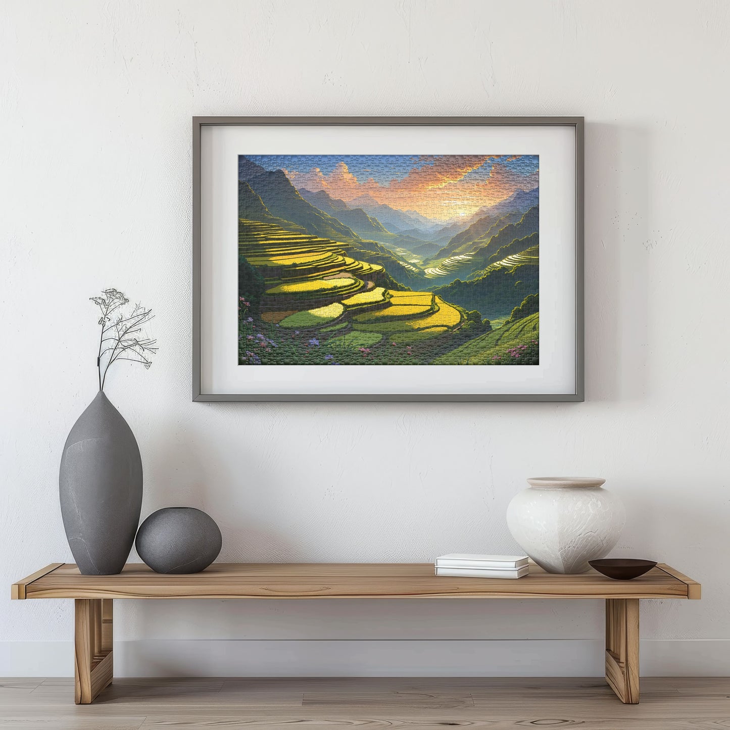 Puzzle 1000 Sapa Rice Terraces Frame