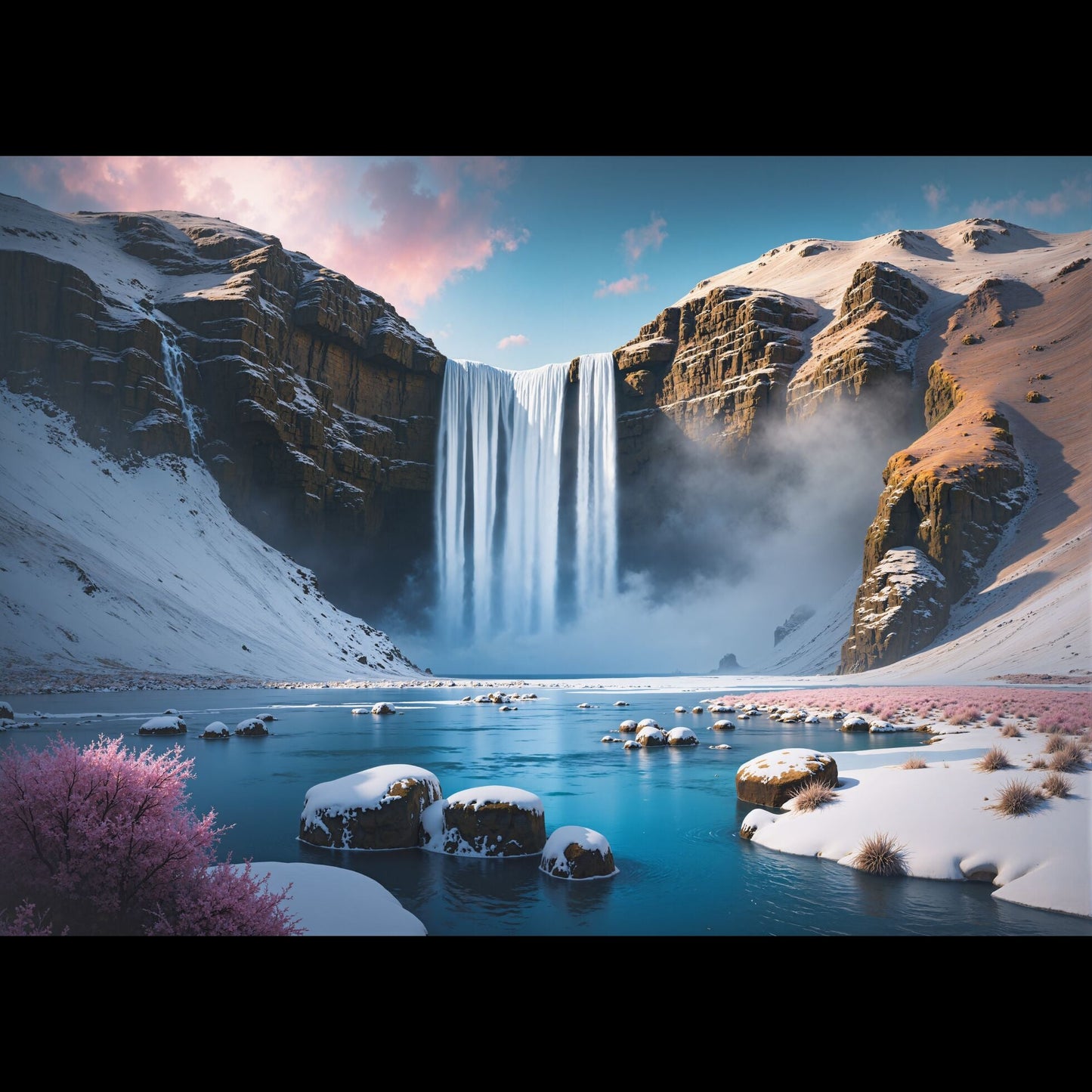 Image Skogafoss Waterfall