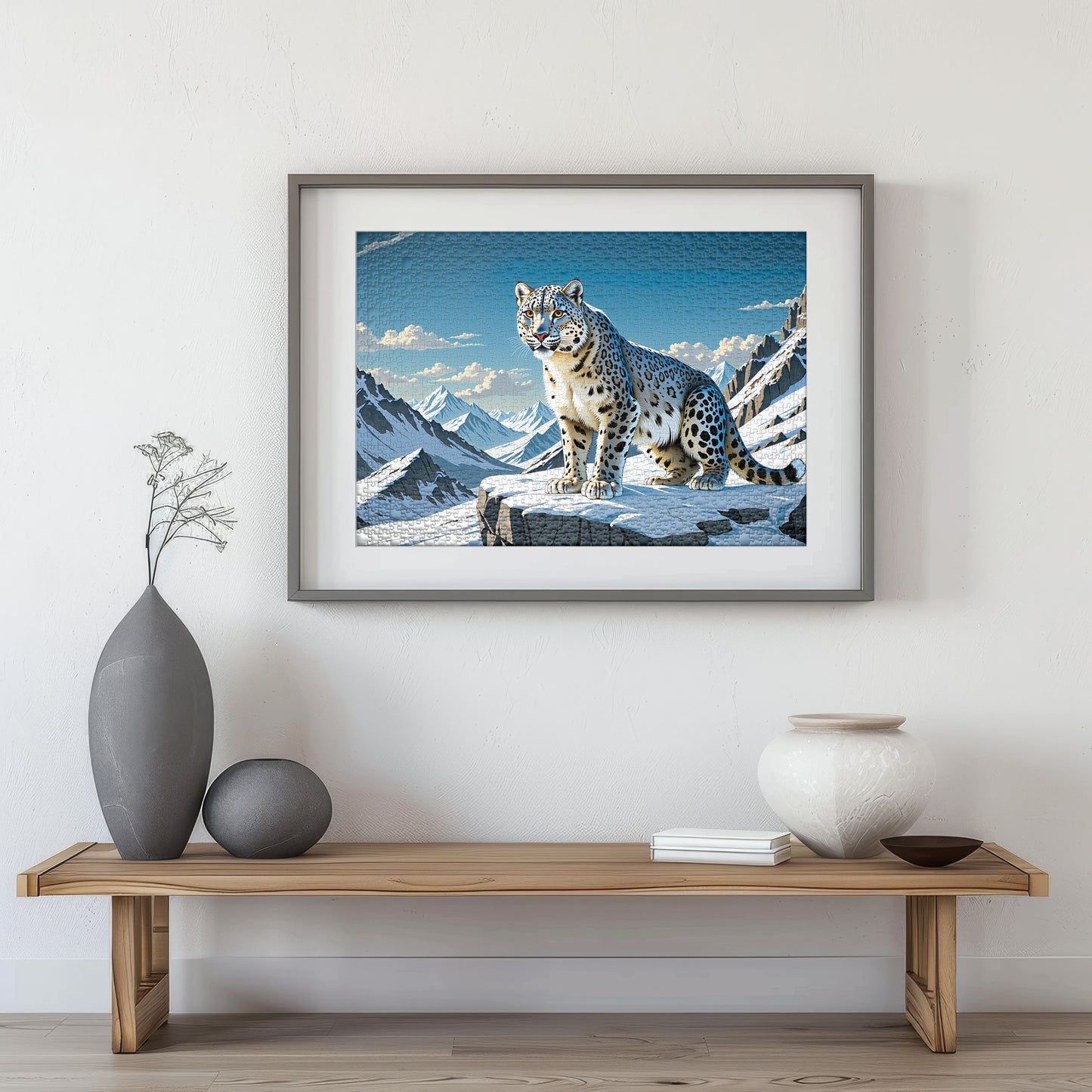 Puzzle 1000 The Snow Leopard Frame