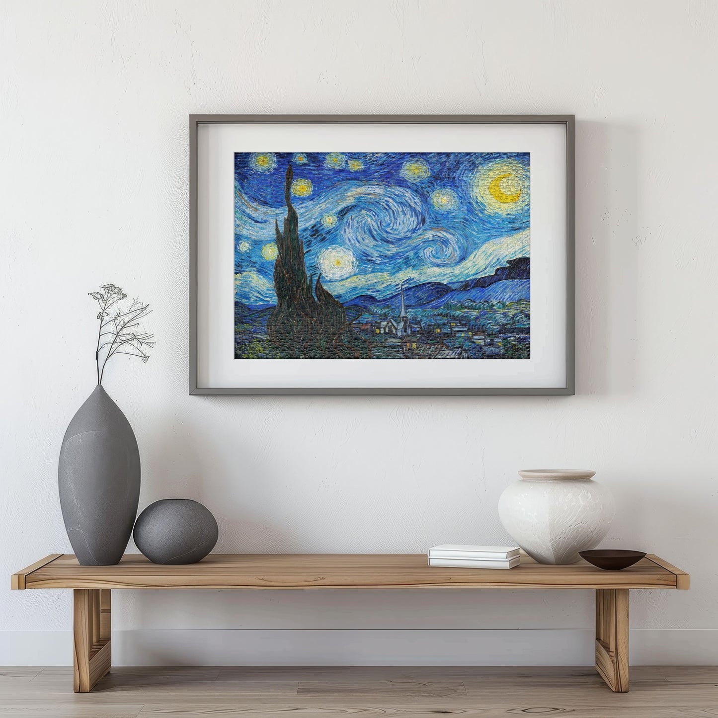 Puzzle 1000 Starry Night Frame