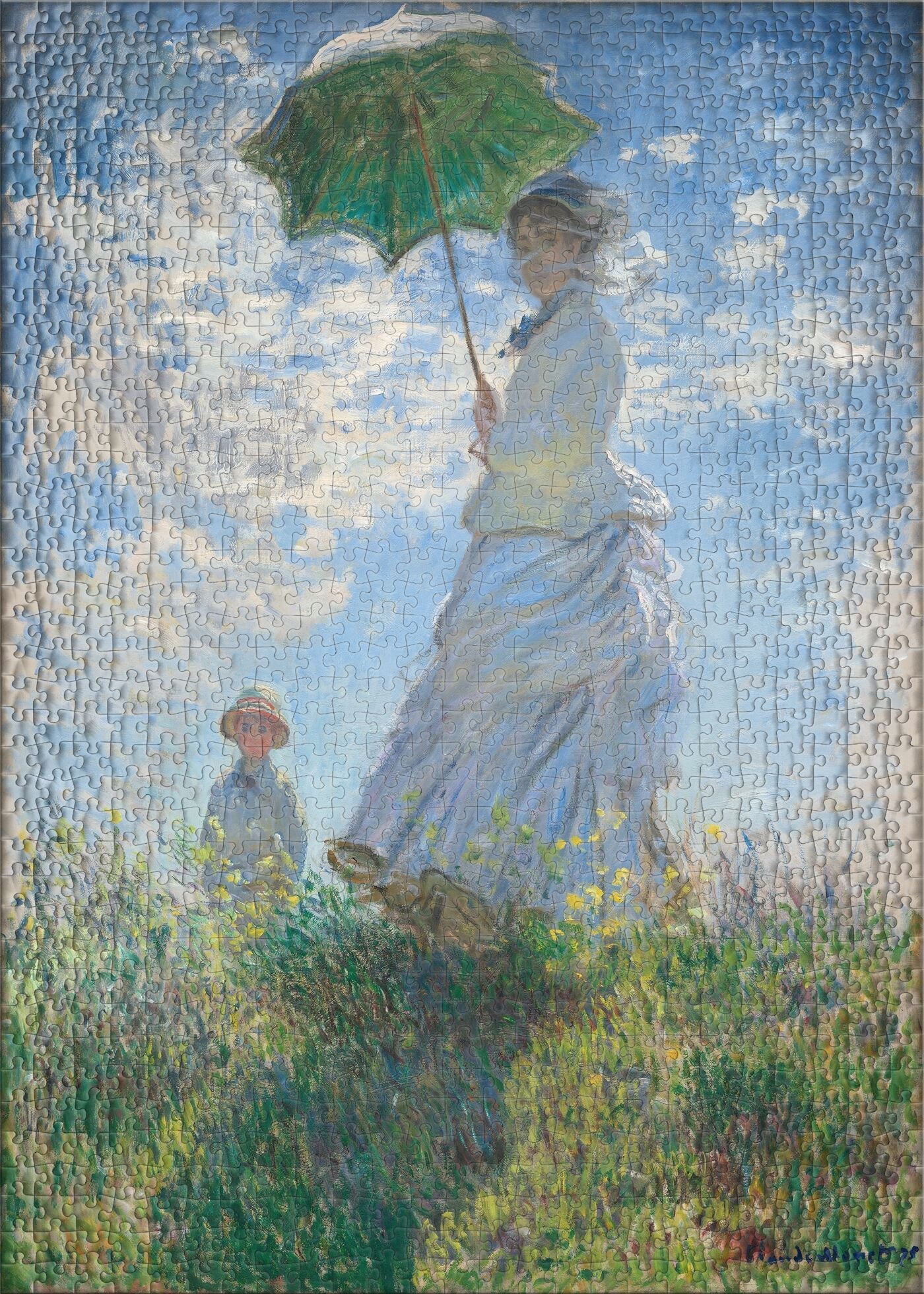 Puzzle 1000 Woman with a Parasol and her Son