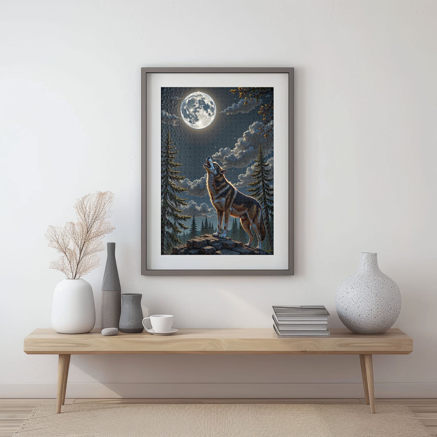 Puzzle 1000 The Wolf Frame