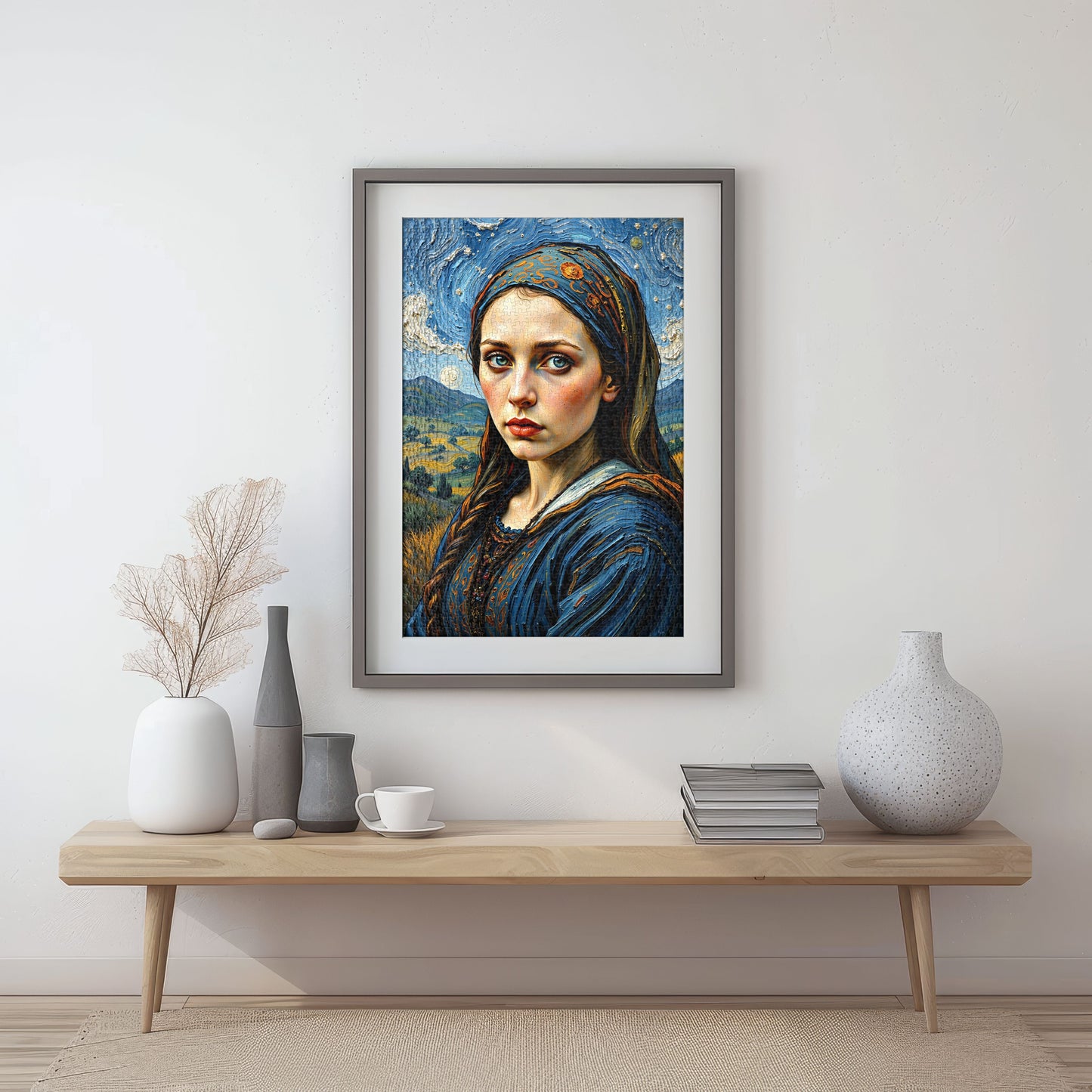 Puzzle 1000 Van Gogh Afghan Girl Frame
