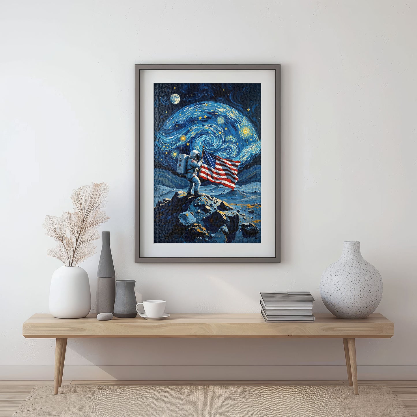 Puzzle 1000 Van Gogh The Moon Frame