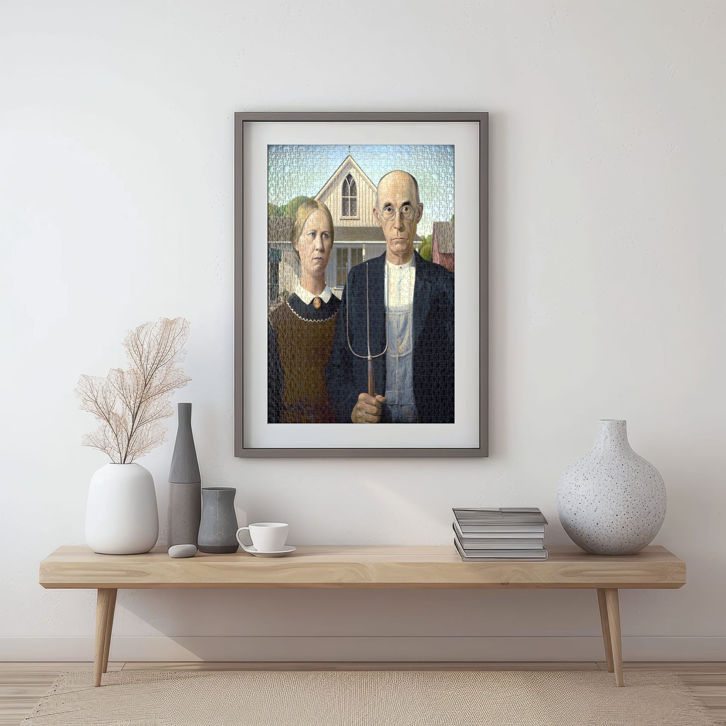 Puzzle 1000 American Gothic Frame