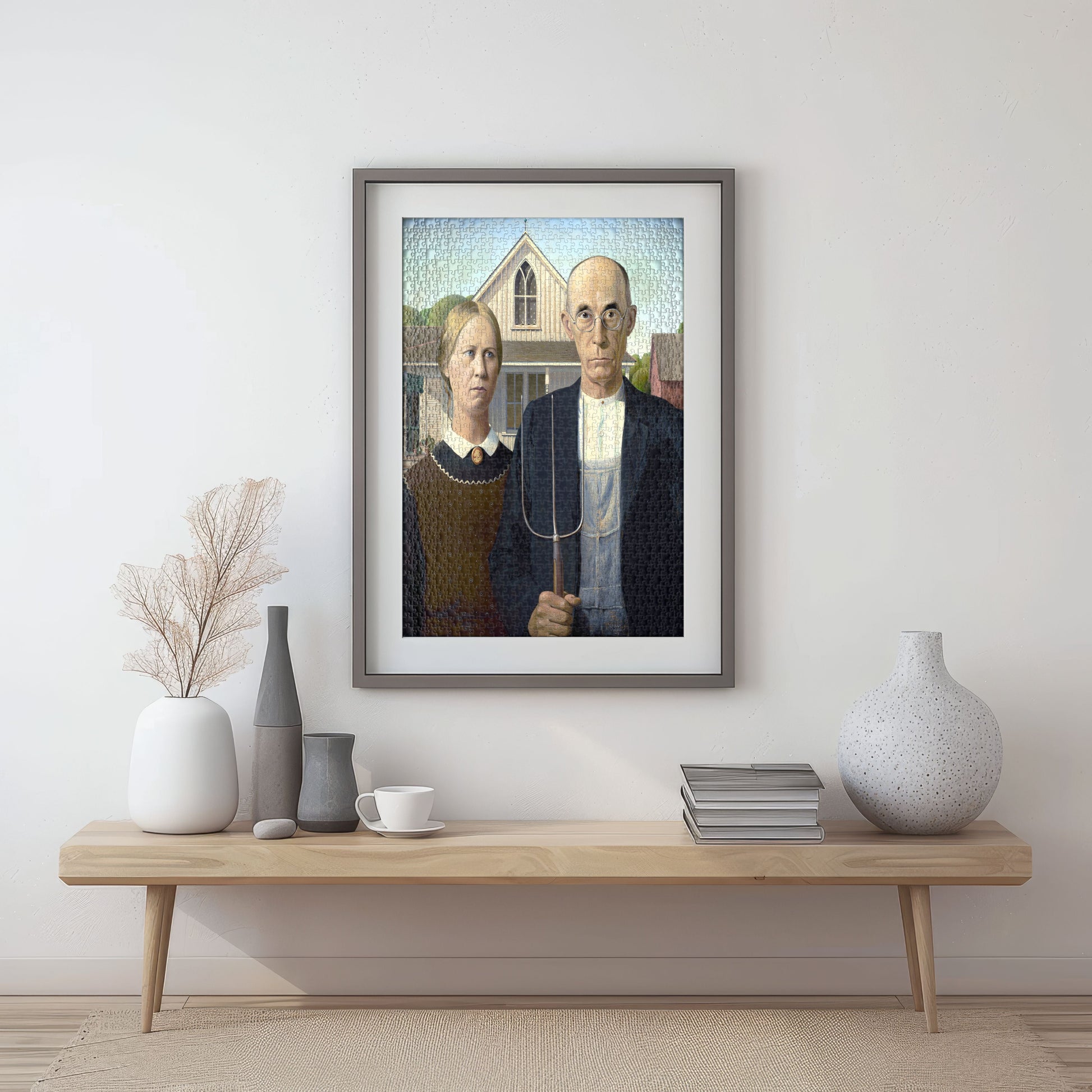Puzzle 1000 American Gothic Frame