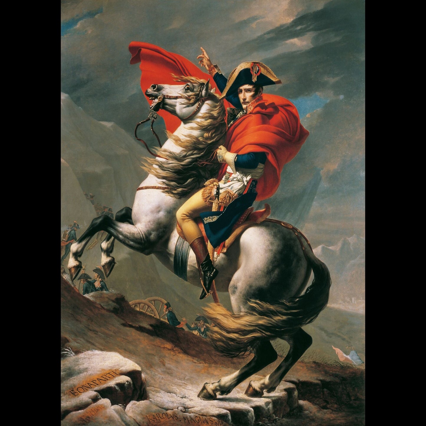 Napoléon traversant les Alpes