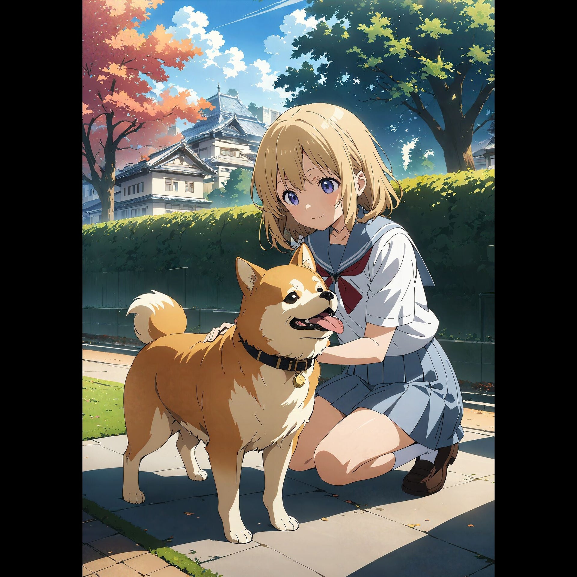 Manga \u0026 Anime Puzzle 1000 Shiba Smile – Worlds in Puzzles, image size:1920x1920