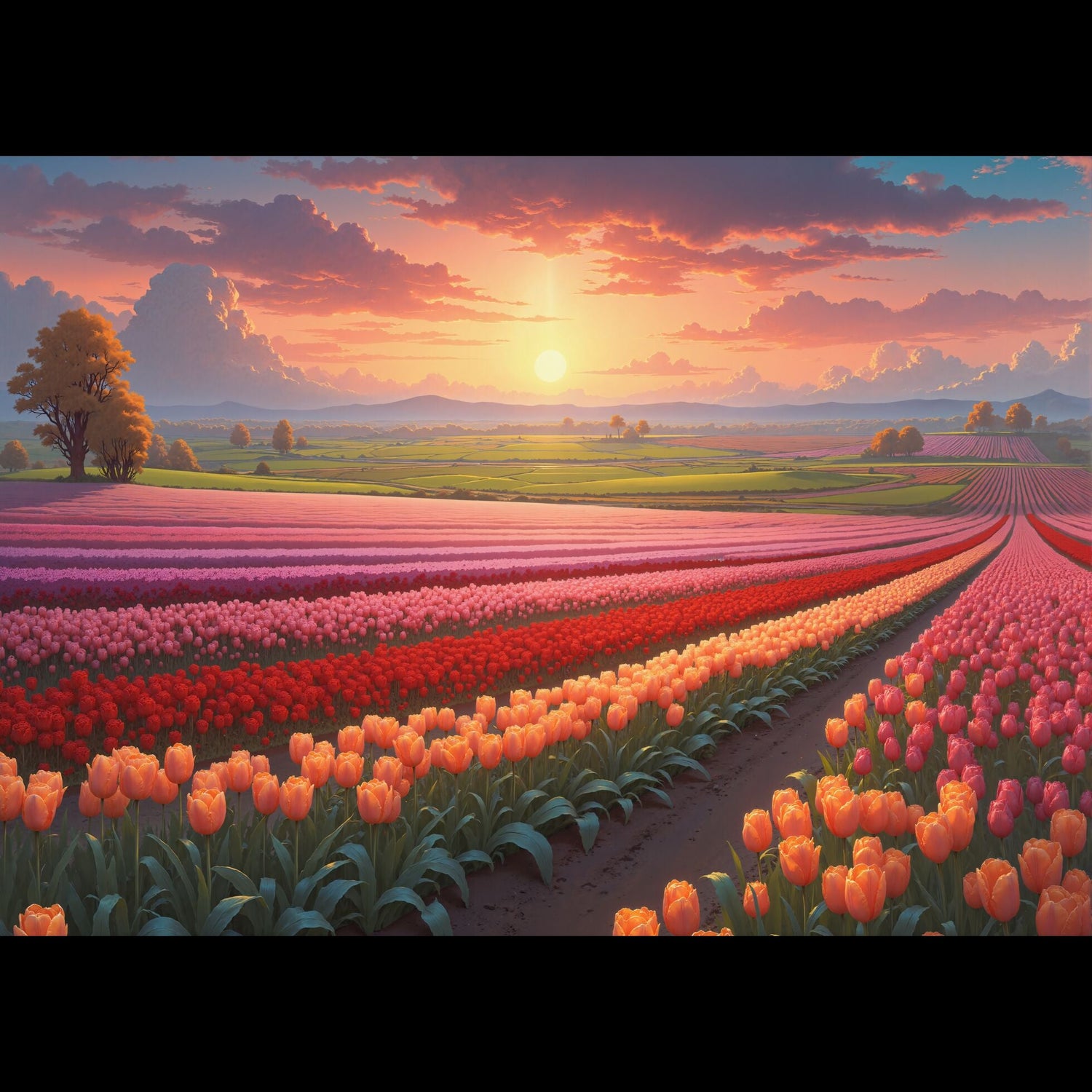 Image Tulip Fields of Netherlands